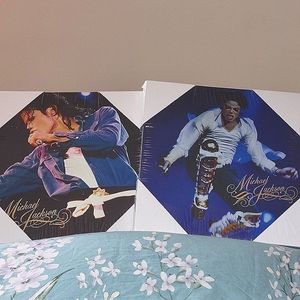 Set of 2 Micheal Jackson Canvases/Decor (Like New/Gently Used)